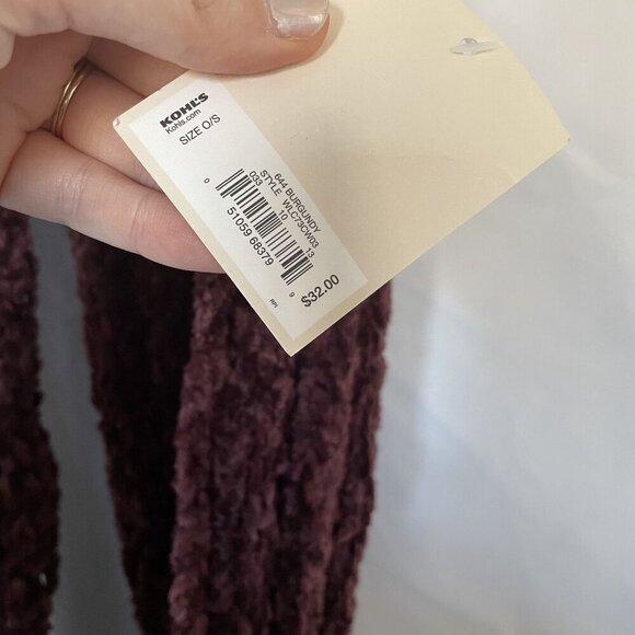NWT LC Lauren Conrad maroon infinity scarf soft comfortable one size - Picture 6 of 7